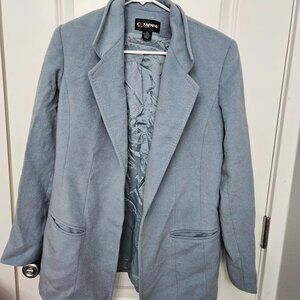 Wool Ellen Tracy grey Blazer-size 8
